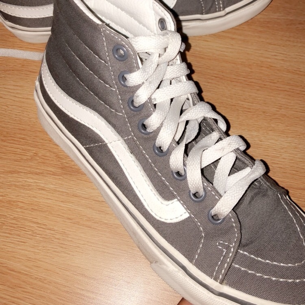 Gray Old Skool High Top Vans