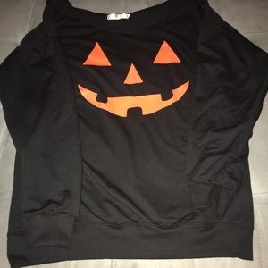 Black pumpkin long sleeve shirt