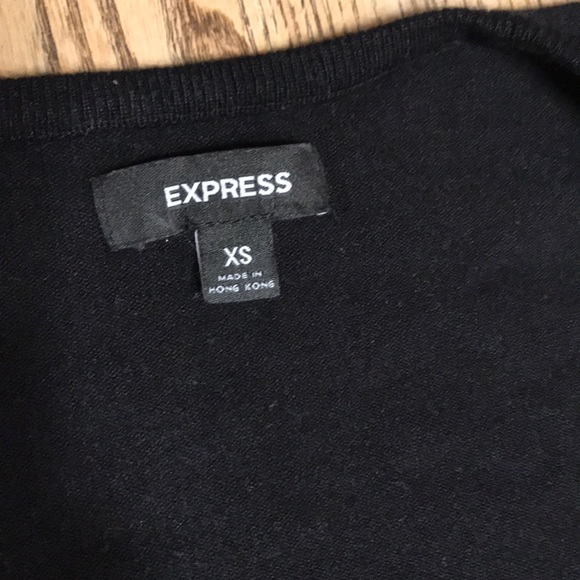 Express Deep Scoop Neck Long Sleeve Sweater - Picture 3 of 6