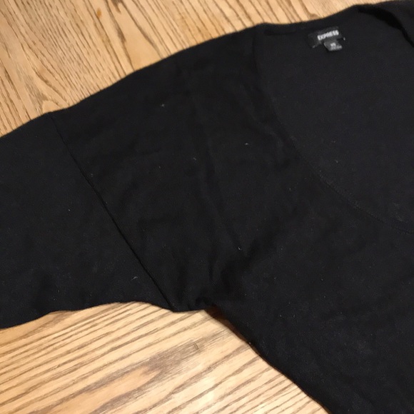 Express Deep Scoop Neck Long Sleeve Sweater - Picture 4 of 6