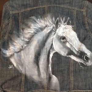 Hand Painted jean jacket