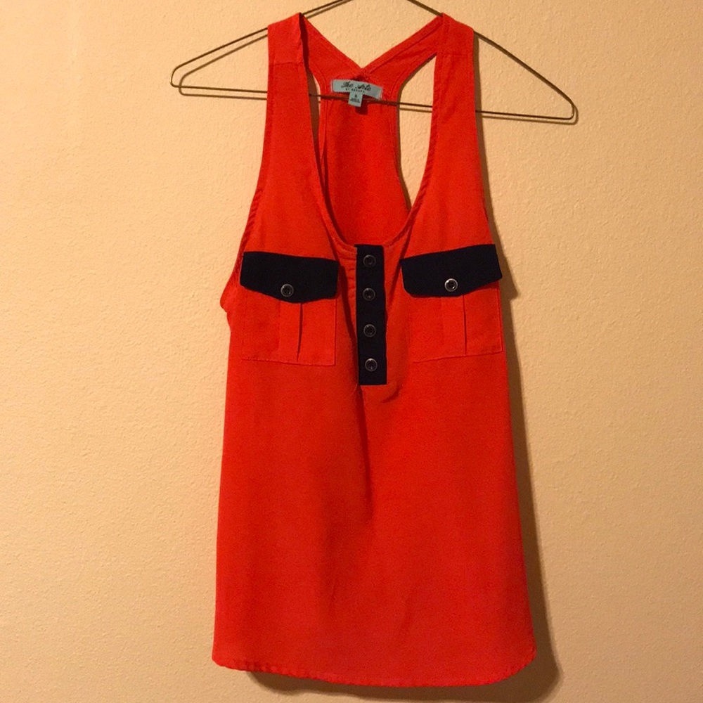 The Arte by Zenana orange sleeveless blouse