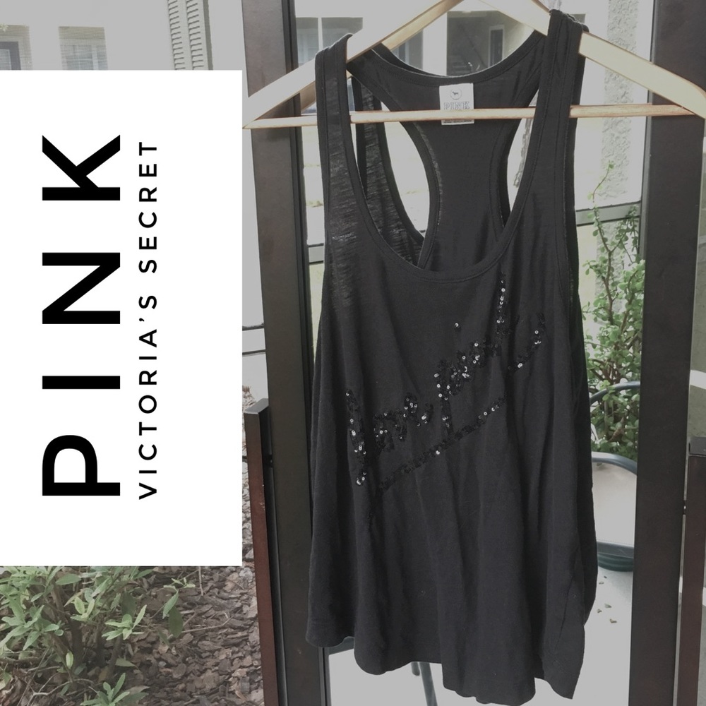 💕SALE 2 for $10!!! PINK VS Racerback Tank 🖤
