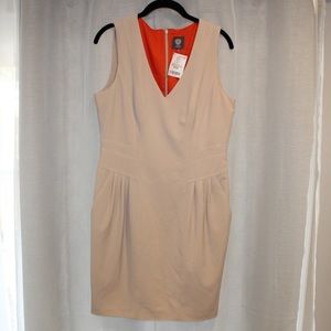 Vince Camuto - tan knee length dress