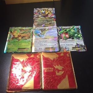Giratina, Leafeon, Rayquazza, And Altaria all exes