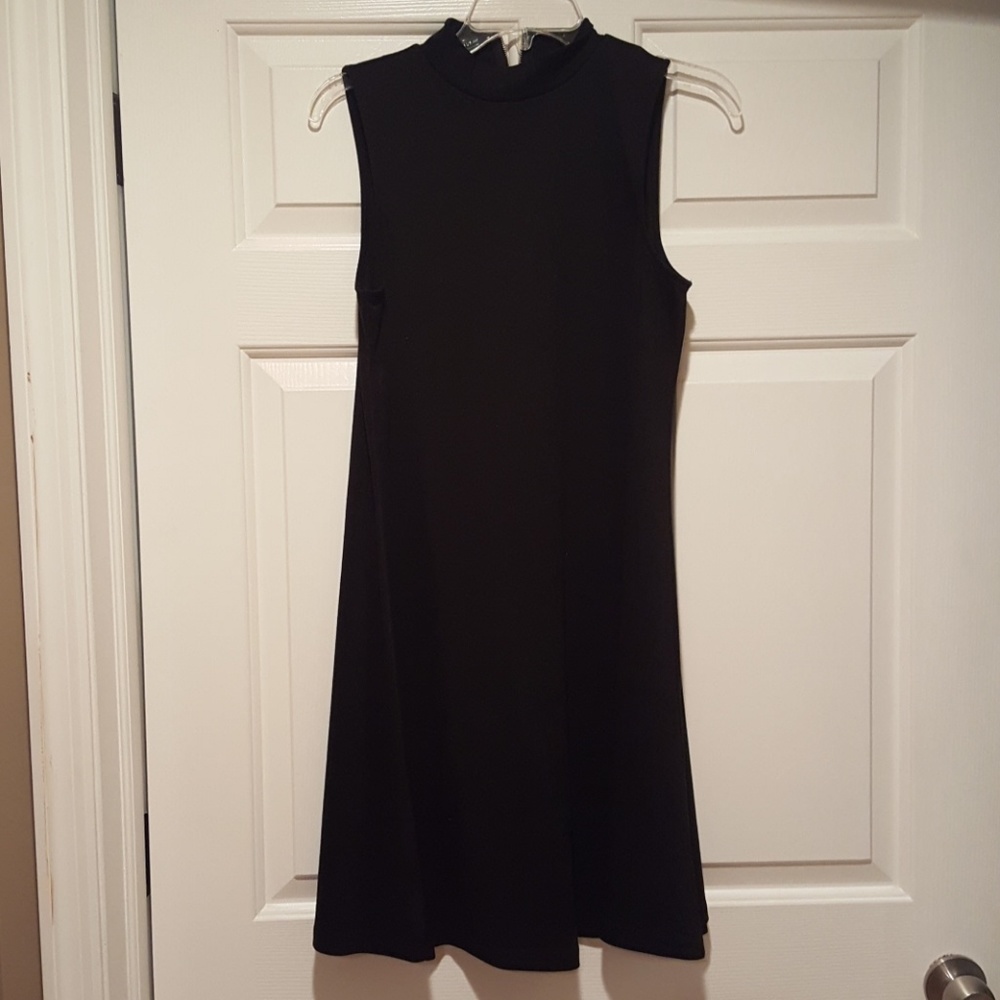 Black flare dress
