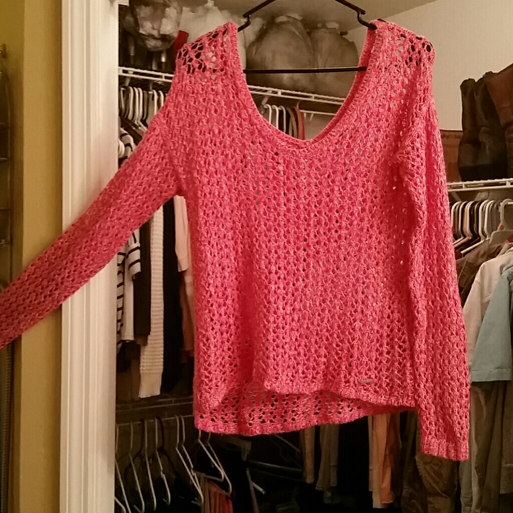 Pink netted blouse