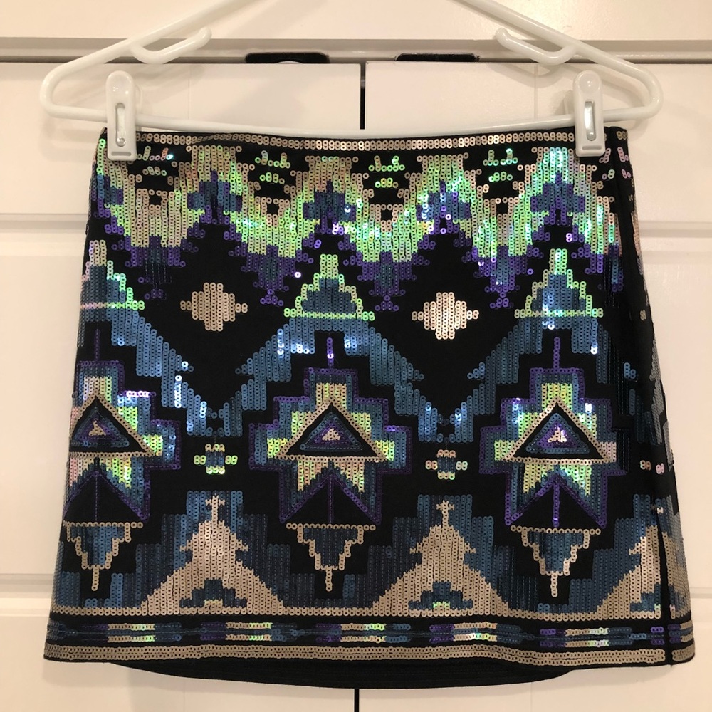 Express Mini Sequins Skirt