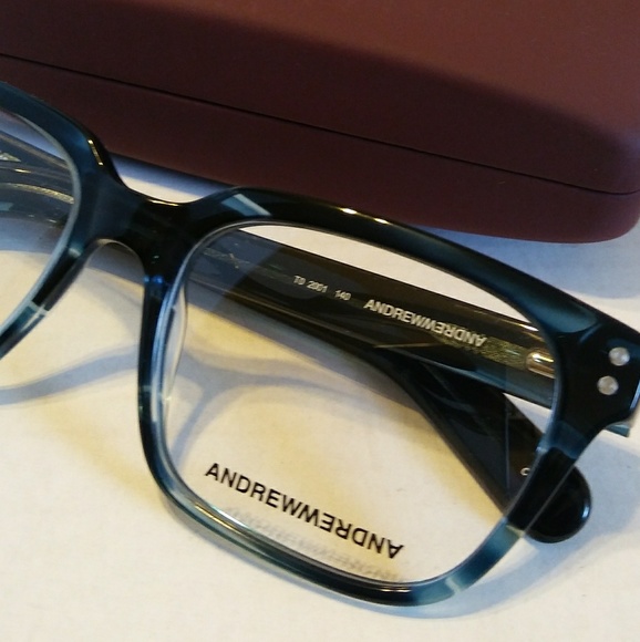 ANDREW ANDREW TURQUOISE BLUE EYEGLASSES main image 3