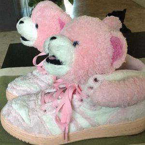 New York Jeremy Scott Adidas-Pink Teddy Bear