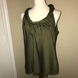 Beautiful Green Sleeveless Blouse