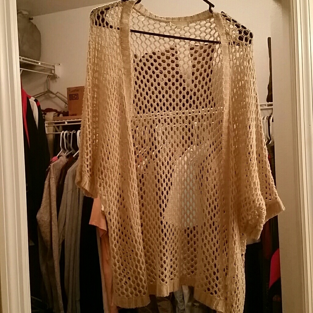 Netted cardigan