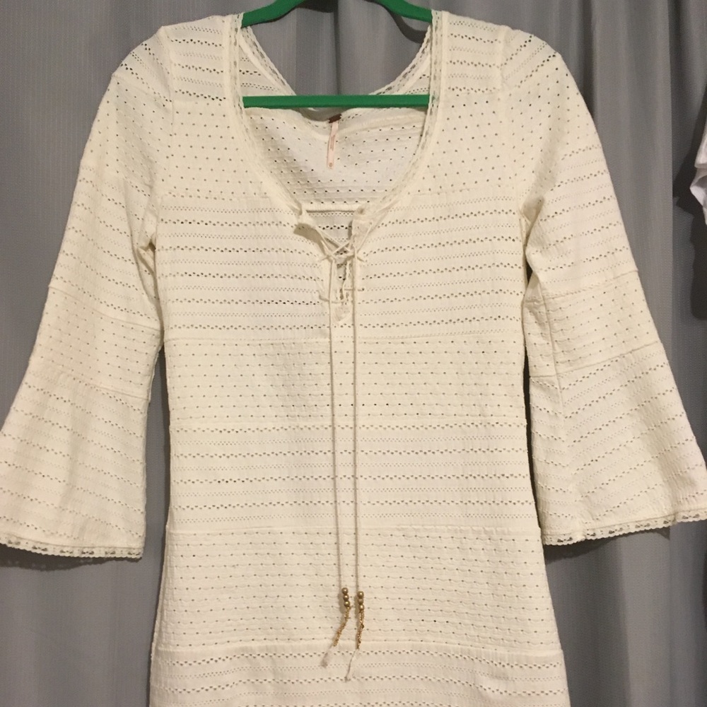 Free People Beige Dress