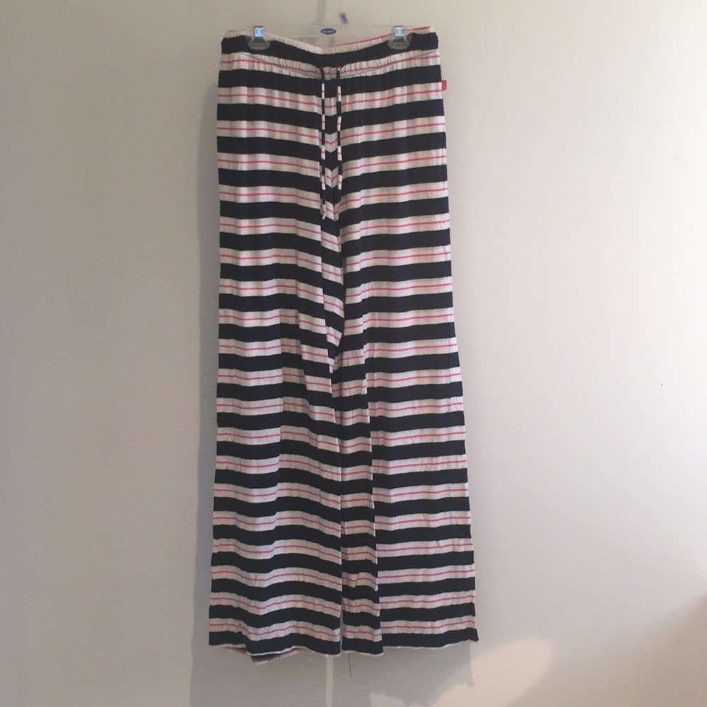 Striped pajama pants