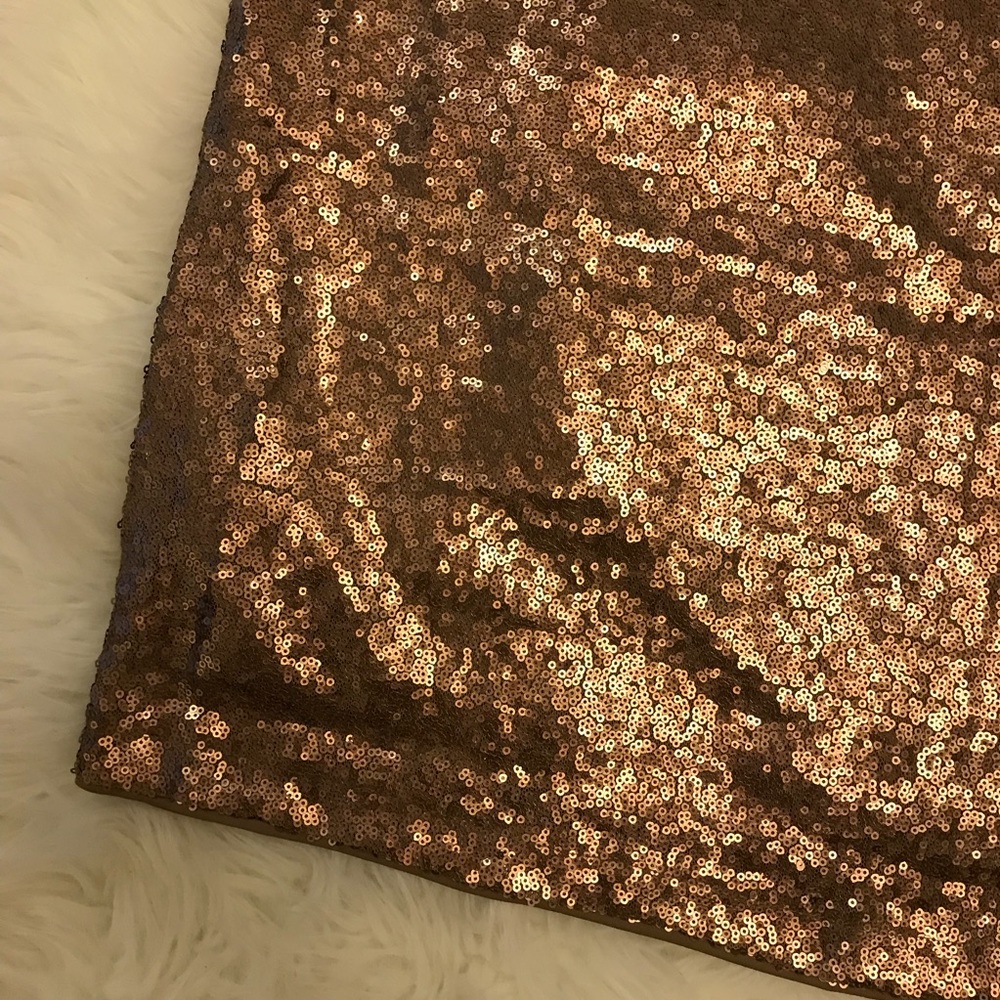 •LAST ONE• Bronze Sequin Midi Skirt - Picture 6 of 7