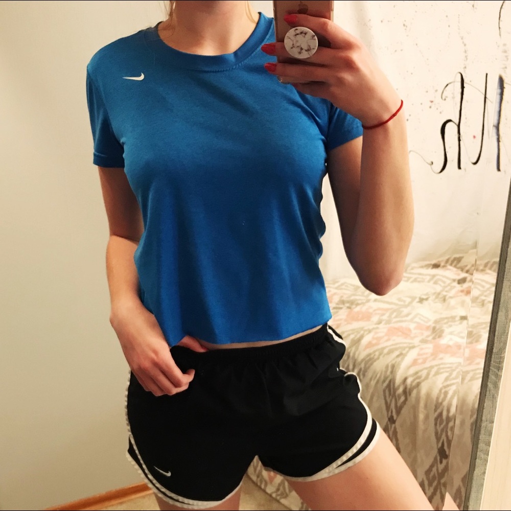 Nike Blue Crop Top
