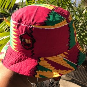 Reggae print bucket hat