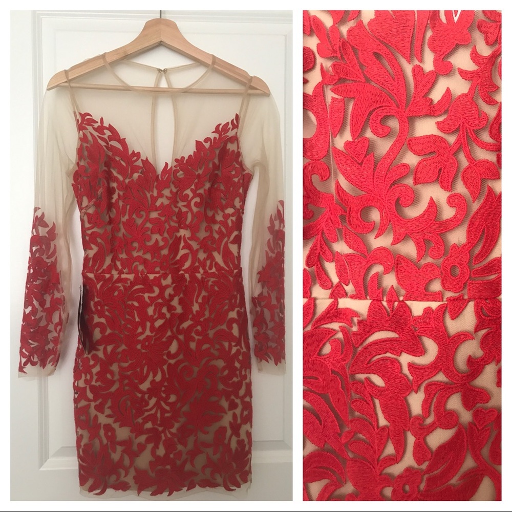 Lace long sleeve dress