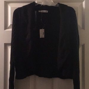 Cropped Black Shrug Sweater
