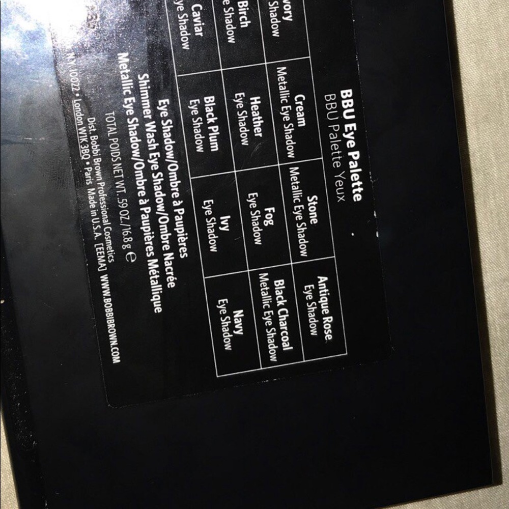 BOBBI BROWN EYESHADOW PALETTE