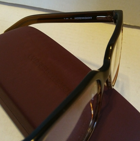 ANDREW ANDREW oval eyeglasses chocolate brown main image 4
