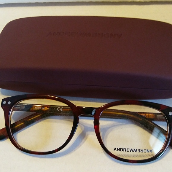 ANDREW ANDREW oval eyeglasses chocolate brown