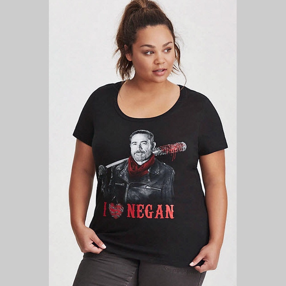 Torrid Walking Dead Negan Scoop Tee 2X NWT