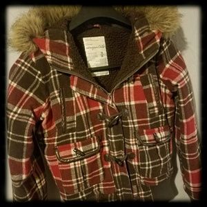 Aeropostole Women Wool Coat Sz M