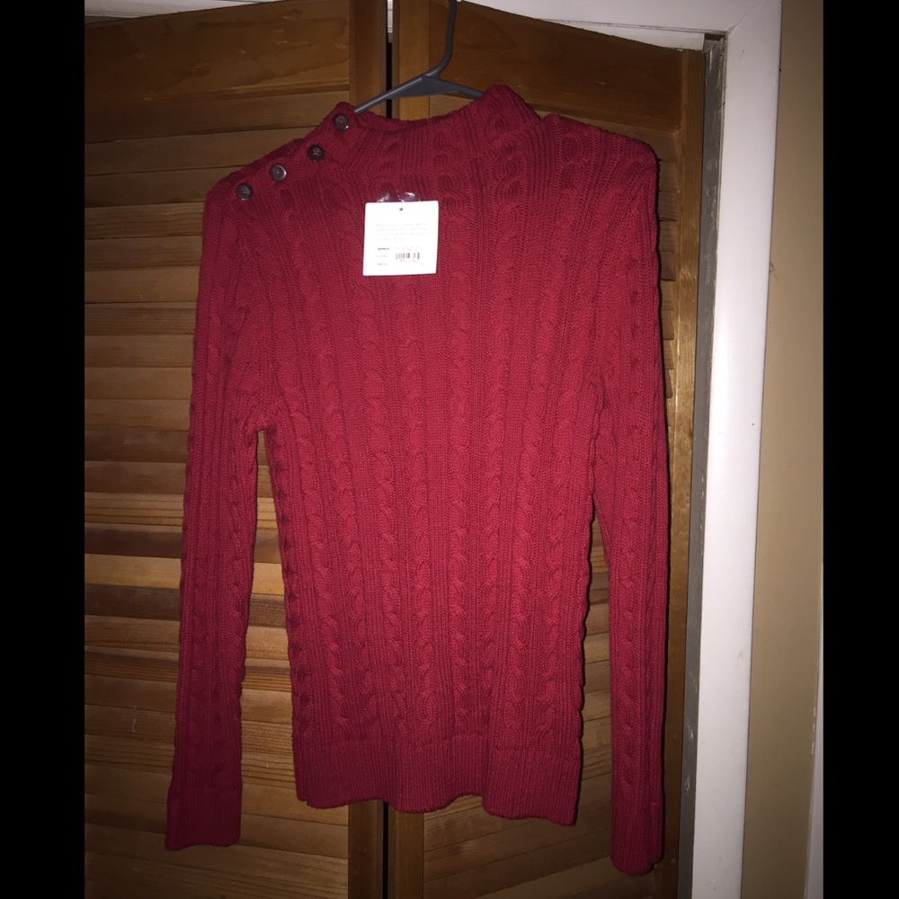 Croft & Barrow Red Sweater Size Small NWT