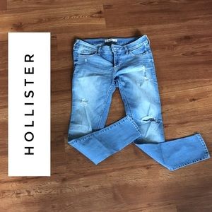 💕SALE 2 for $10!!! Hollister Ripped Blue Jeans
