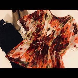 EUC Alyx Floral Kimino with tie in size L