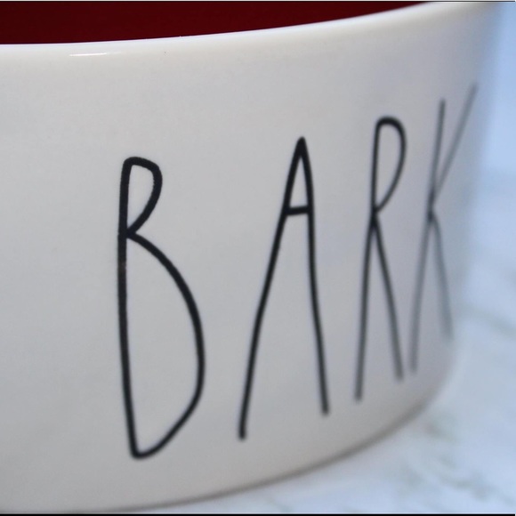 Rae Dunn Red Interior Dog Bowl, Perfect for X-Mas! - Picture 2 of 6