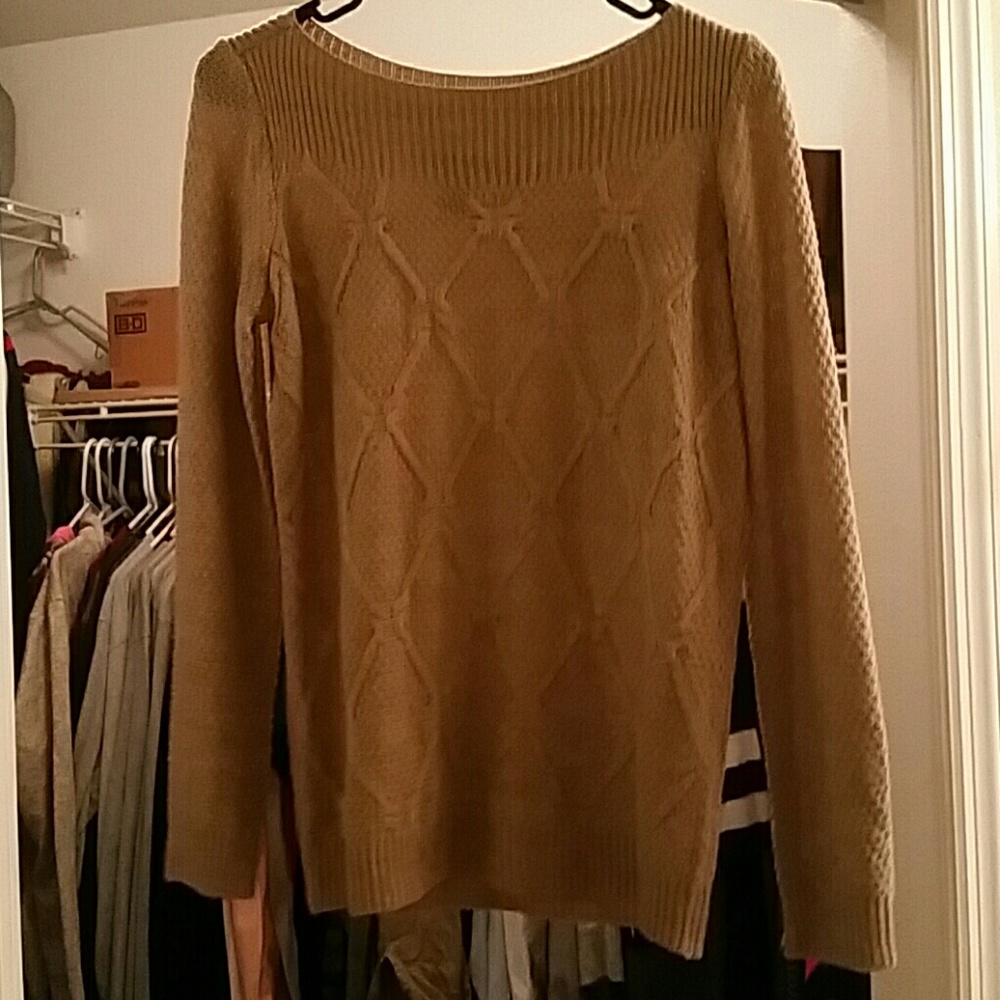 Beige long sleeve sweater