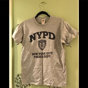 LAST CHANCE NYPD Gray Cotton T-Shirt