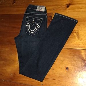 Women’s True Religion Hi-Rise Straight Jeans. 28