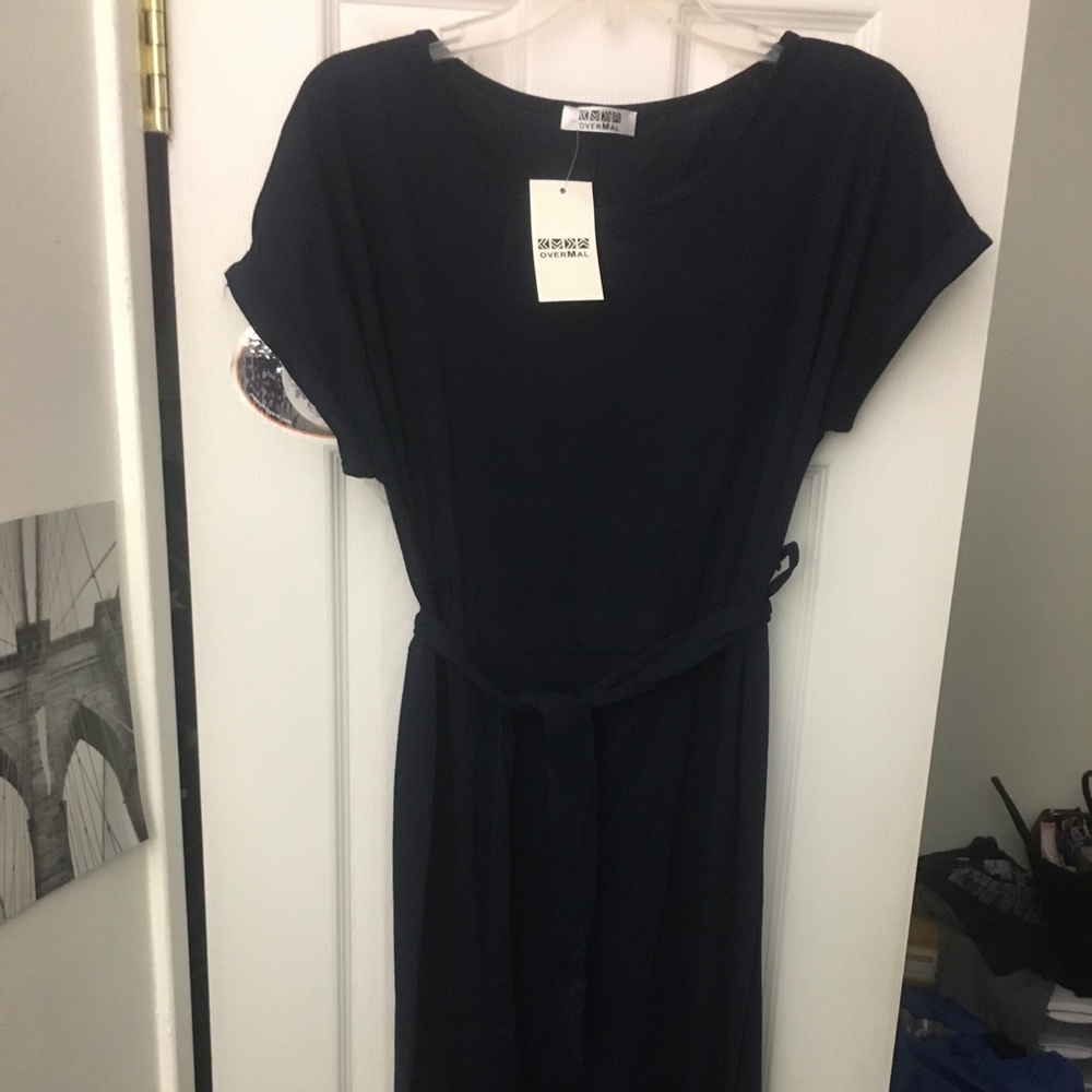 Navy blue casual dress