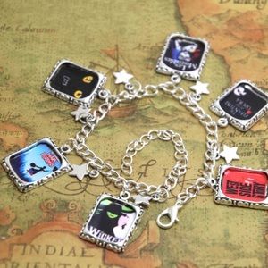 Playbill Broadway Theme Charm Bracelet