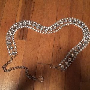 RHINESTONE BELT WITH CLASP