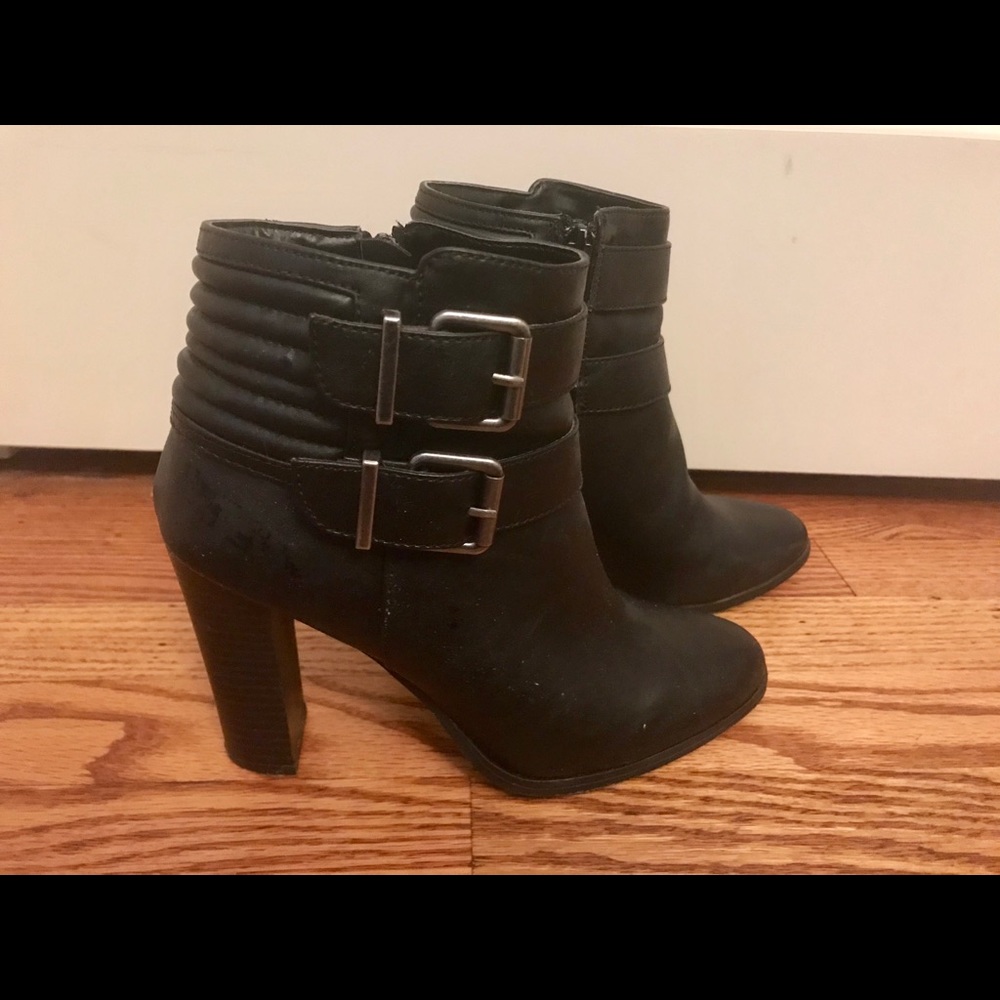 Express Black Ankle Booties- Size 7