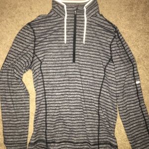 Lululemon Pullover Black and Grey Half Zip