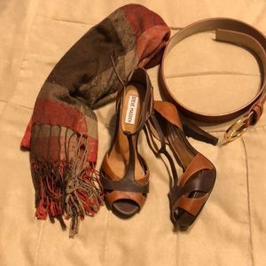 Steve Madden brown heels.