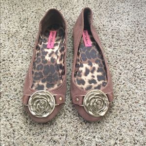 Betsey Johnson flats, size 8
