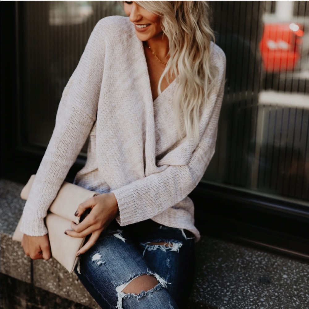 NWOT Overlap Sweater