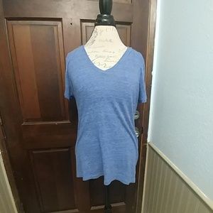 Plain blue tee