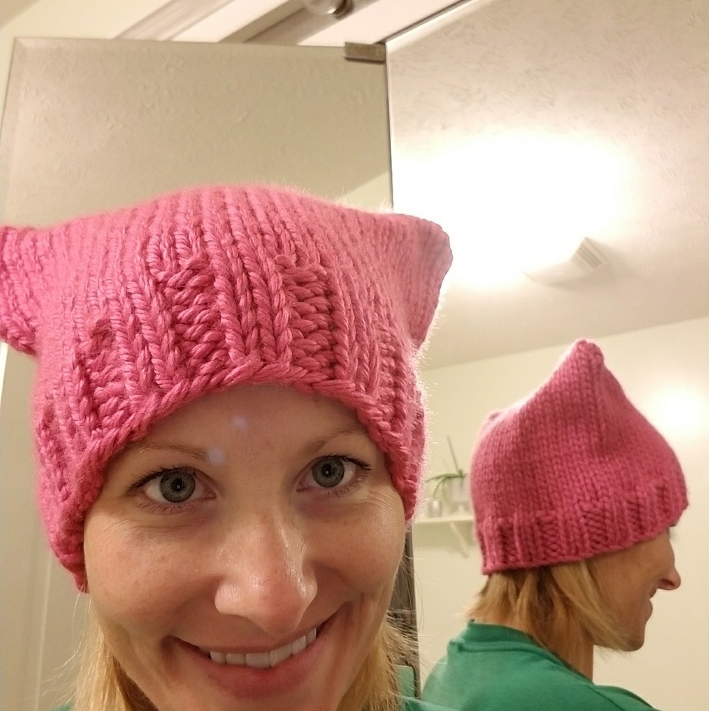 Handmade to order pussy hat #pussyhatproject
