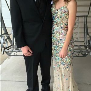 Floor length prom dress