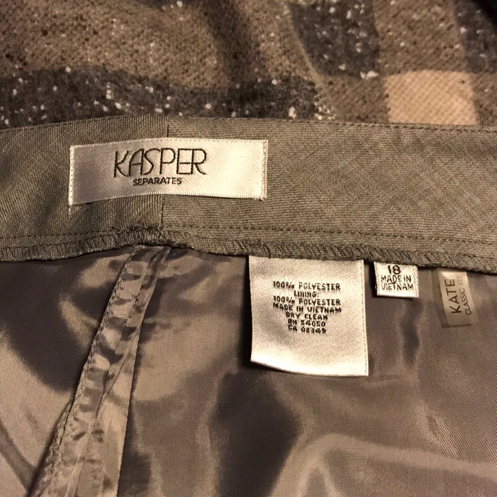 Gray Kasper dress pant