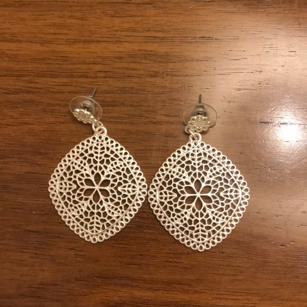Silver earrings