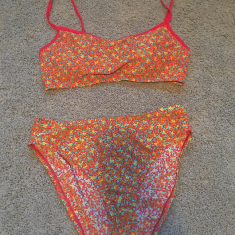 vintage floral bikini