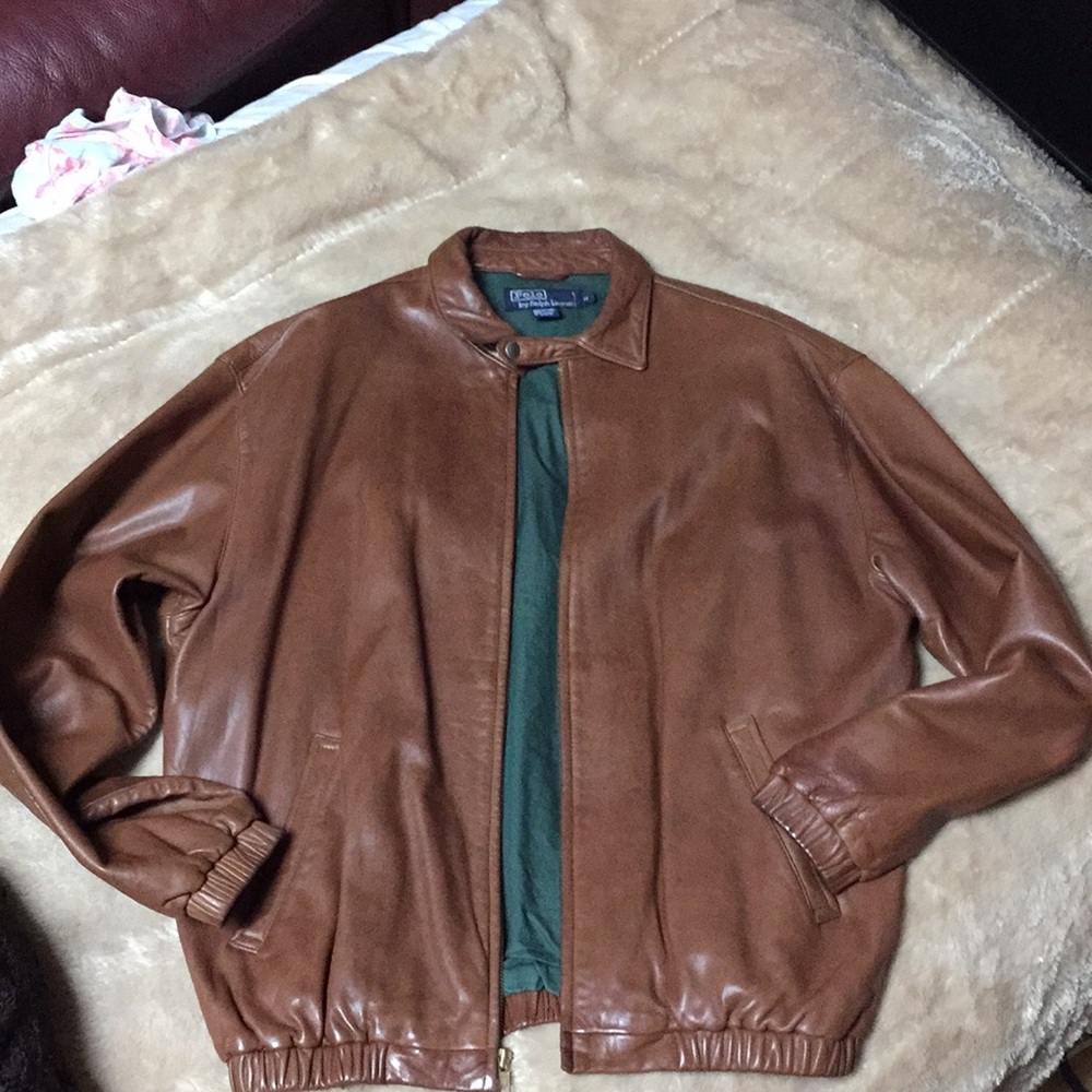 Vintage leather jacket by Ralph Lauren size M